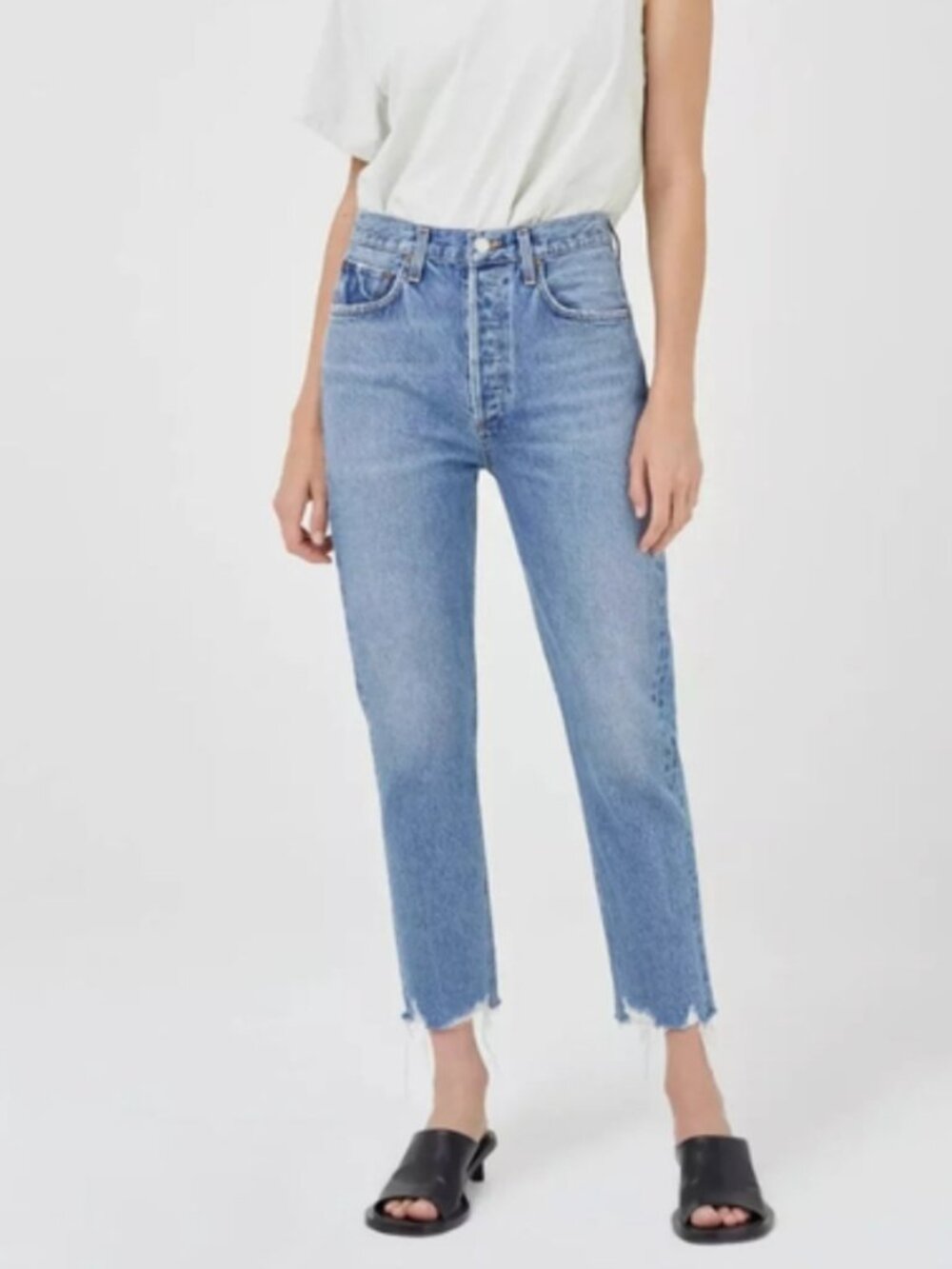 AGOLDE Riley Cropped Straight Jean – Size 26 (Endless, 25” Inseam)